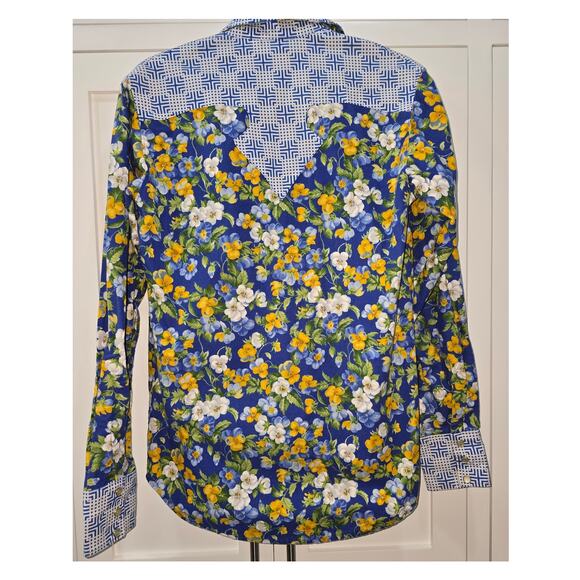 🌼 Vintage Handmade Floral Button Down – Western Style - Picture 7 of 15